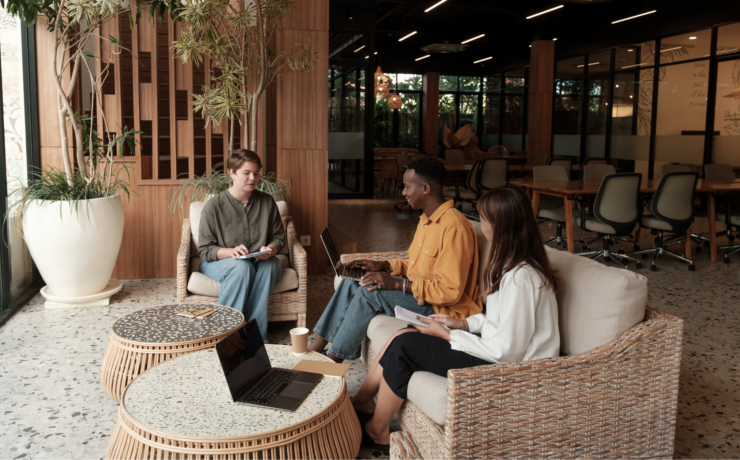 HR strategic team working together
